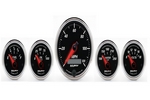 5 PC. GAUGE KIT, 3-3/8" & 2-1/16", ELEC. SPEEDOMETER, DESIGNER BLACK II